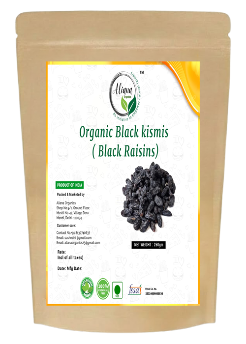 Organic black kismis 250gm